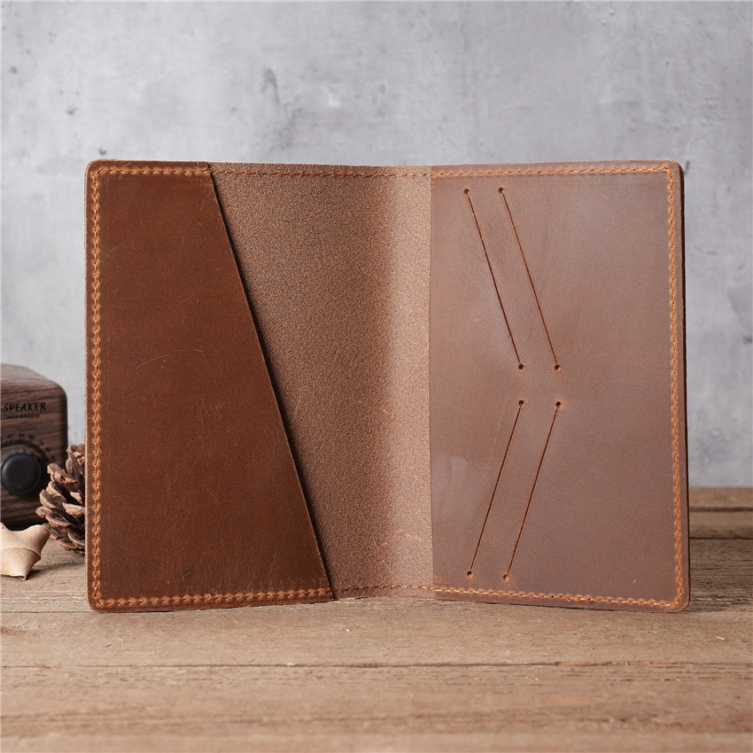 Travel Accessories Overseas - 1119 Men's Leather Passport Bag,Travel Document