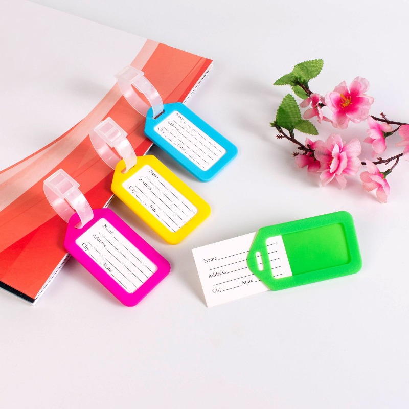 Travel Accessories Name - 5PCS Luggage Tag Boarding Shipping Plastic