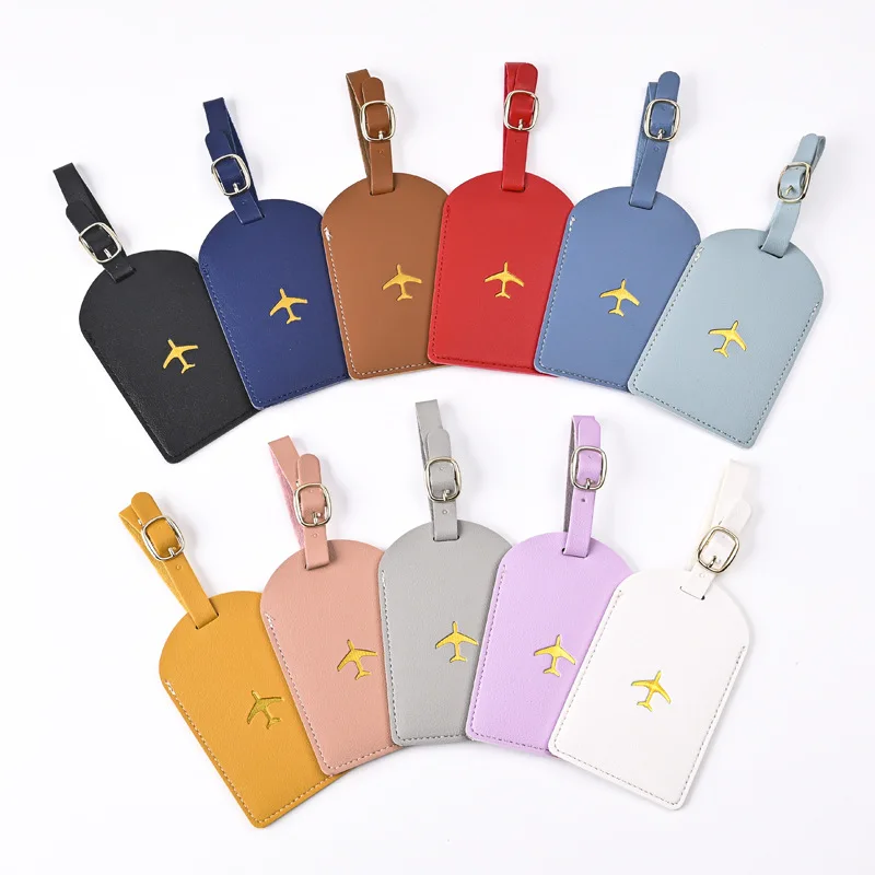Travel Accessories Name - 1pc Thicken PU Hot Stamping Aircraft