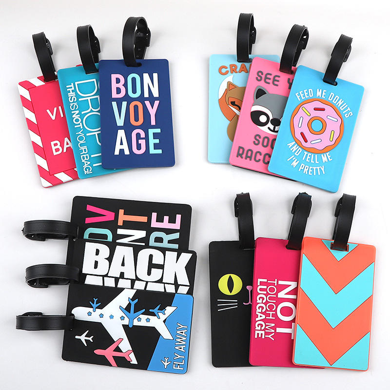Travel Accessories Name - 1pc Cartoon Animal PVC Luggage Tag
