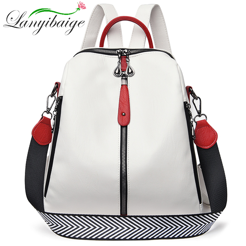 Travel Accessories Leather - Fashion Backpack Women Soft Leather Backpack
