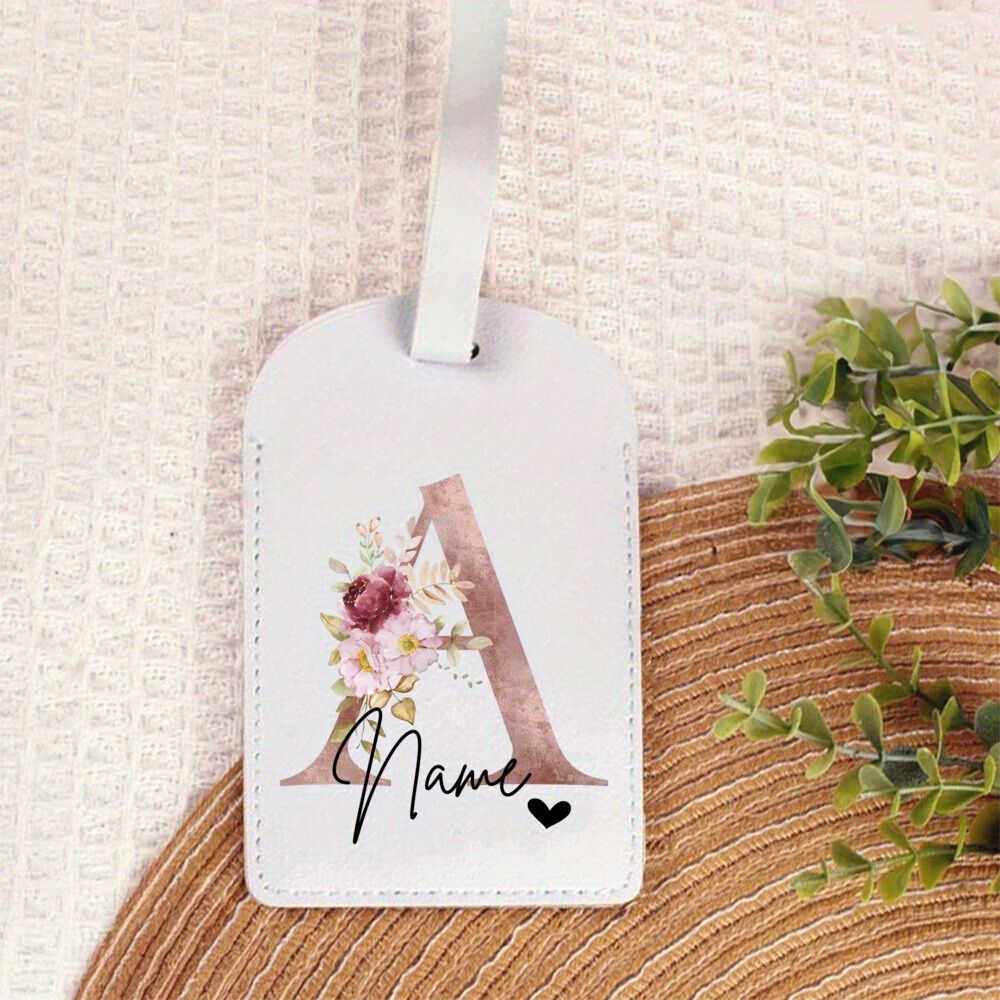 Travel Accessories Name - Personalized PU Luggage Tag Fashion Print