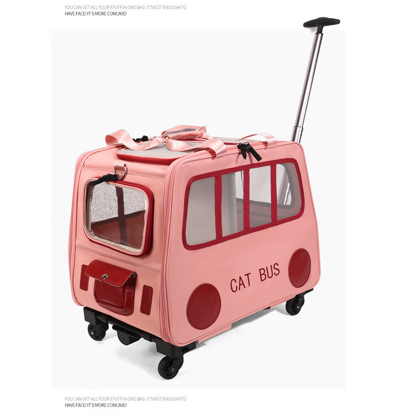 Travel Accessories For Dogs - Multifunctional Pet Travel Trolley Case Portable