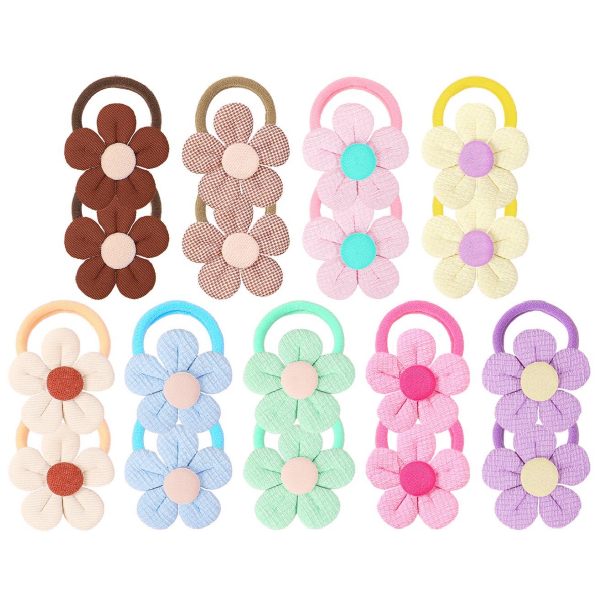Travel Accessories Girls - 18pcs Sunflower Hair Ties Kids Girls