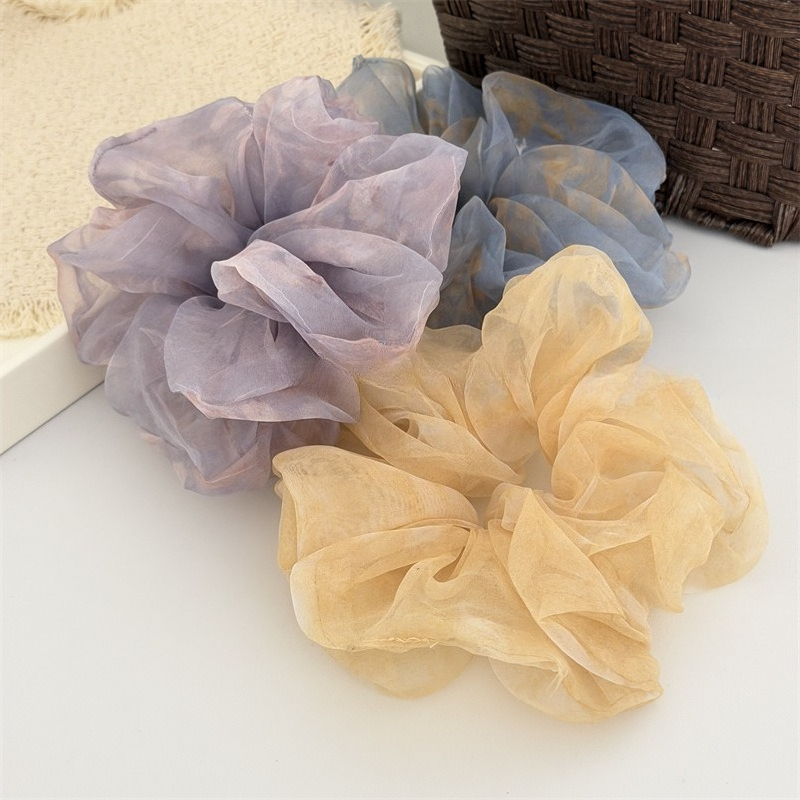 Travel Accessories Girls - 1Pc Hair Scrunchies Oversized Organza Tie