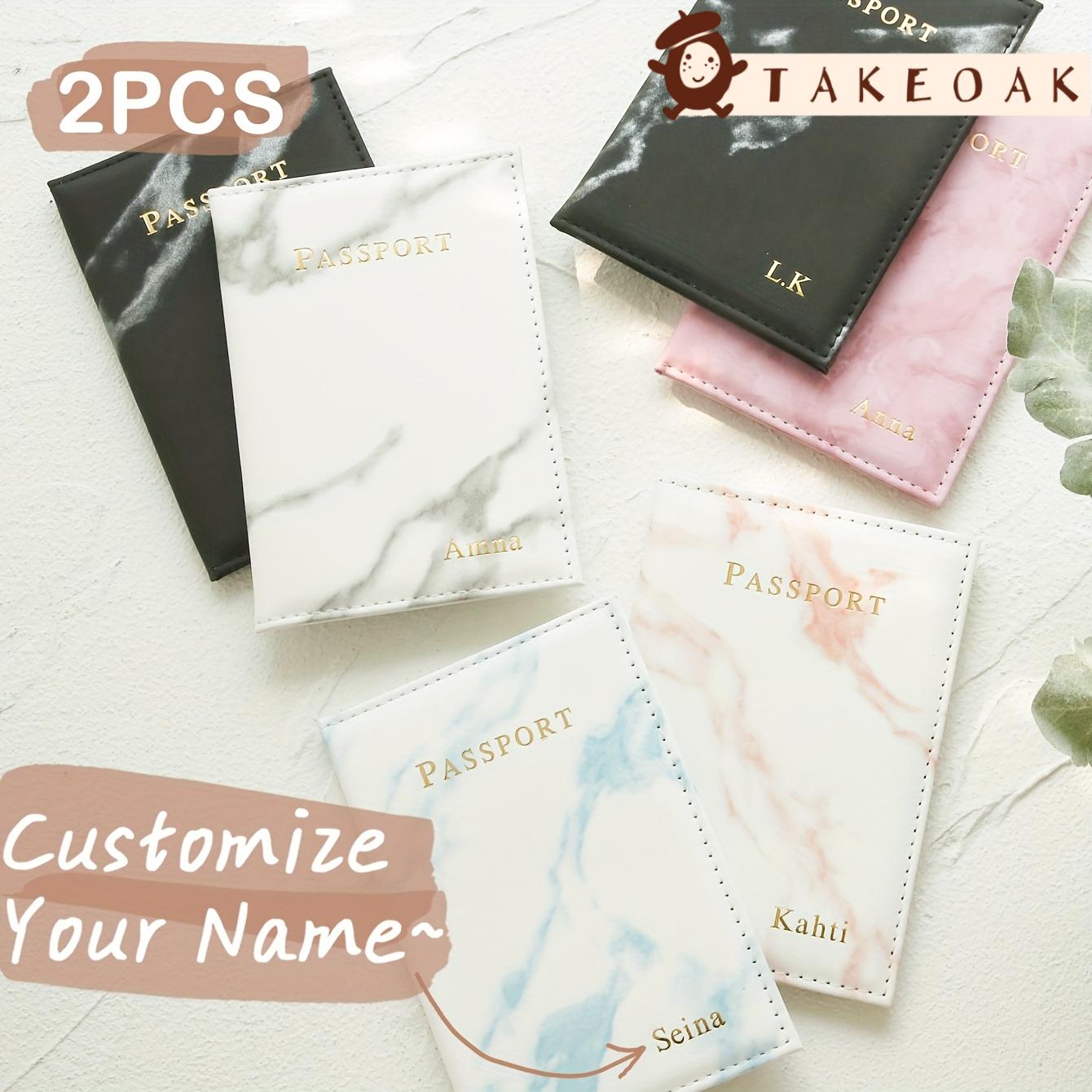 Travel Accessories Overseas - 2PCS Custom Couple Passport Holder Set