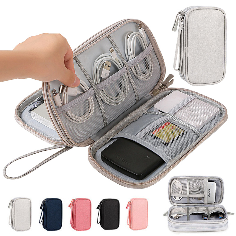 Cable Organizer Travel - Multi-Color Portable Travel Digital Storage Bag