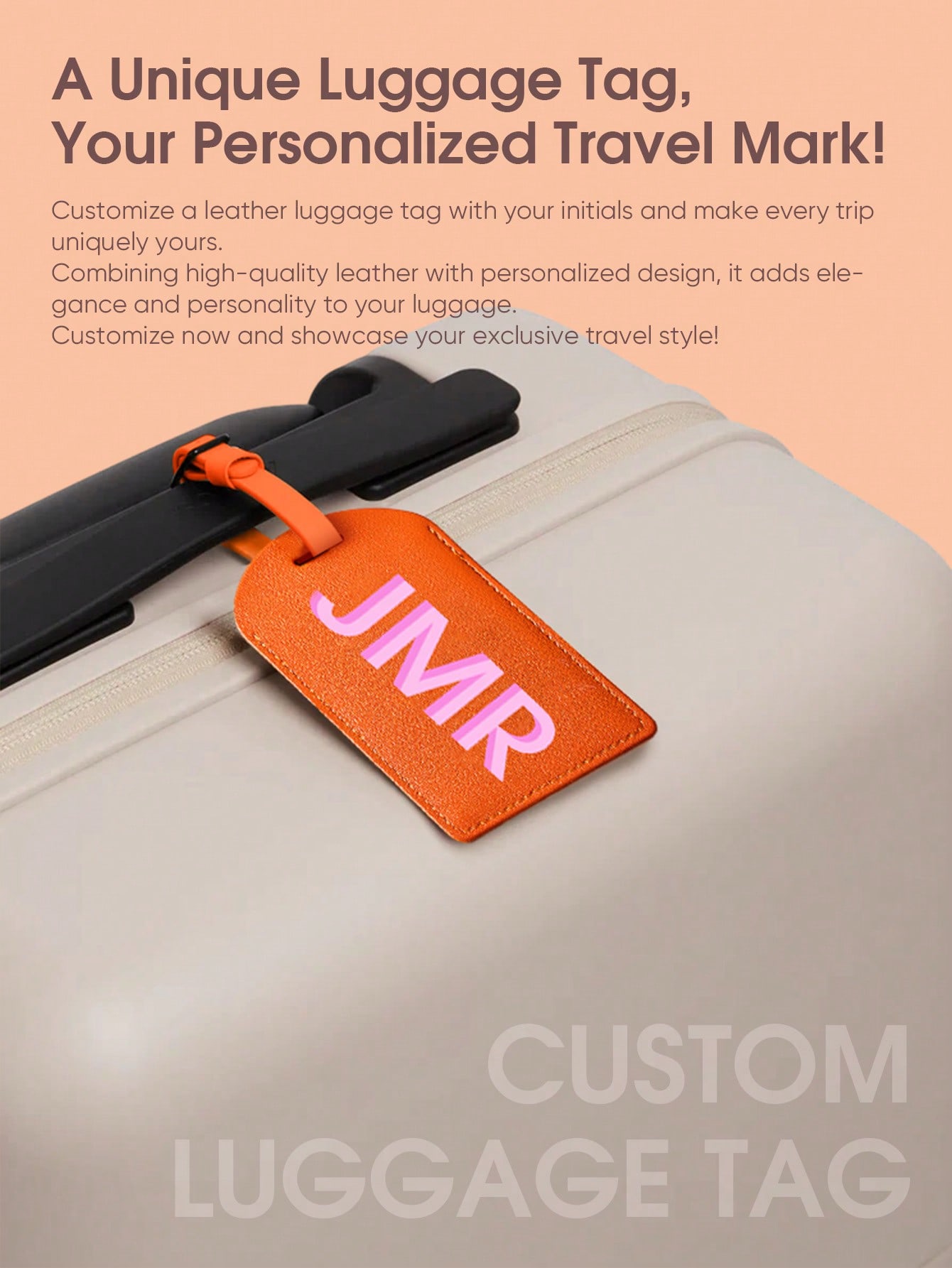 Personalized Initial Luggage T - огляд і ціна Travel Accessories Leather