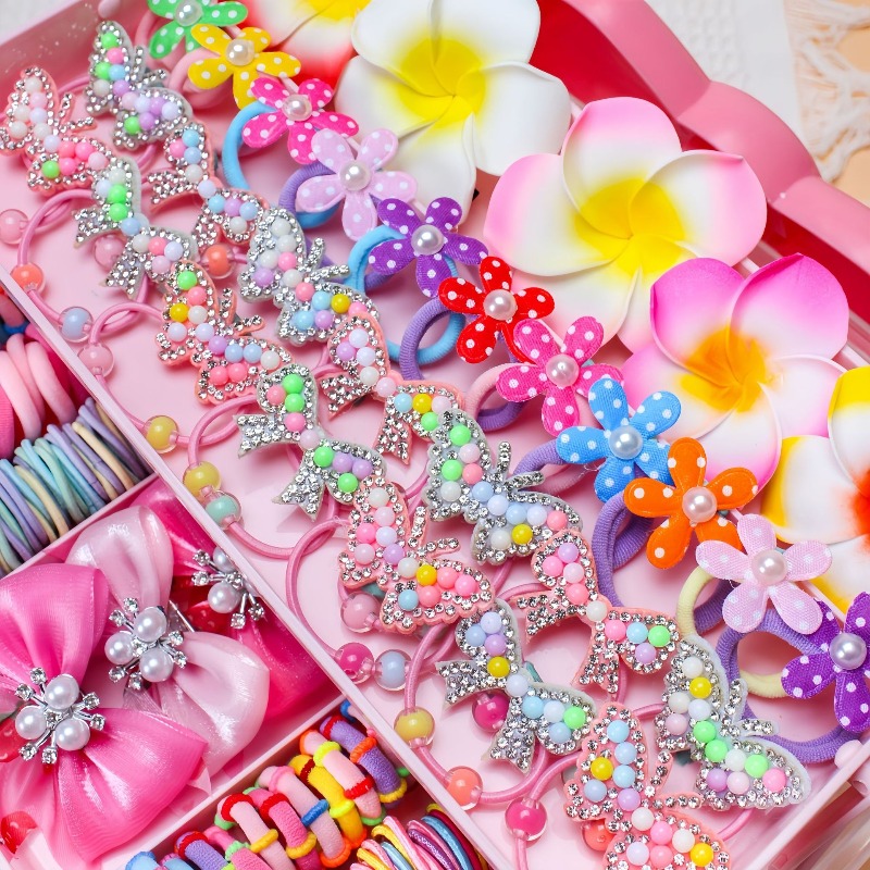 546Pcs Bow High Elastic Hair A - огляд і ціна Travel Accessories Girls