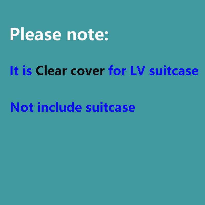 Transparent Cover for LV Suitc - огляд і ціна Travel Accessories Lv