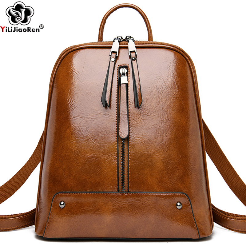 Women Leather Backpack Fashion - огляд і ціна Travel Accessories Leather