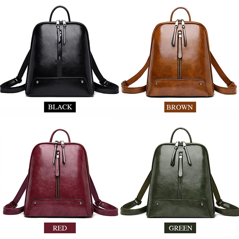 Women Leather Backpack Fashion - огляд і ціна Travel Accessories Leather