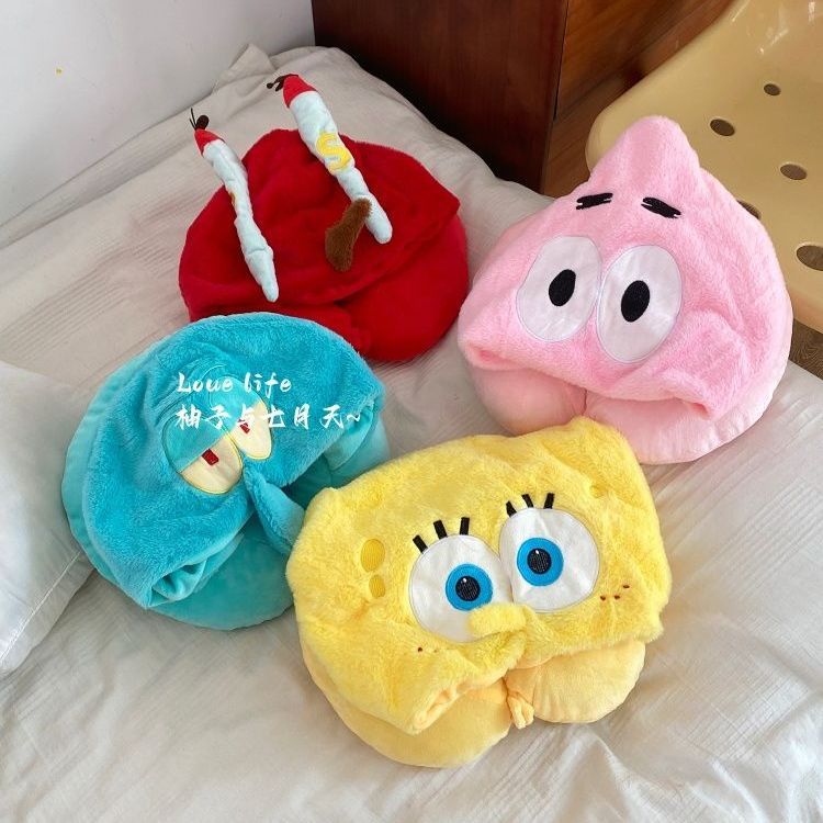 Kawaii Anime SpongeBob Hooded  - огляд і ціна Travel Accessories Pillow