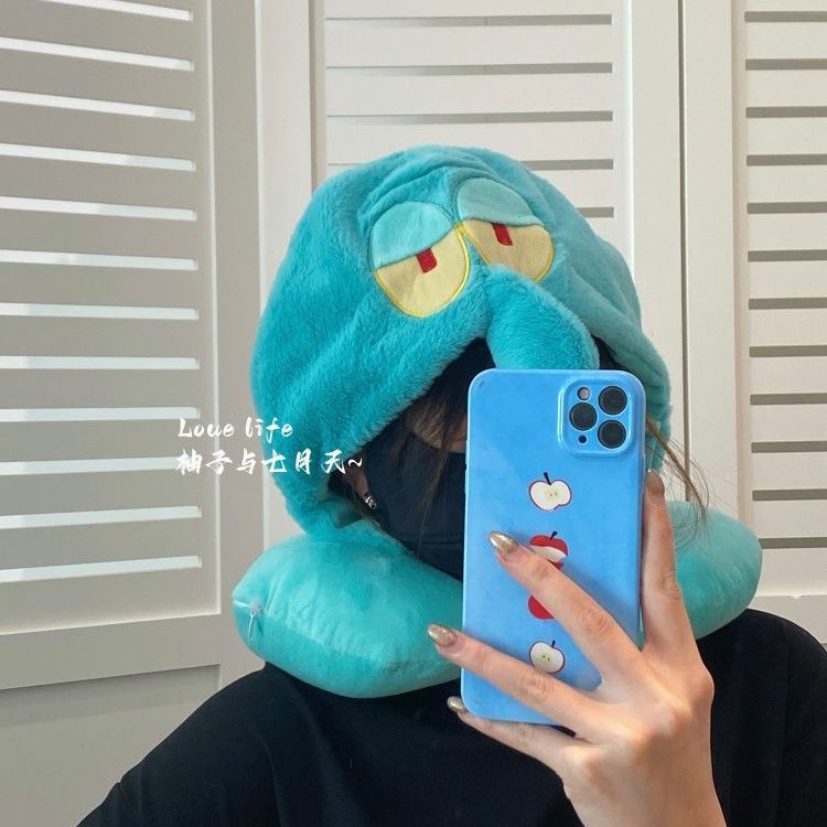Kawaii Anime SpongeBob Hooded  - огляд і ціна Travel Accessories Pillow