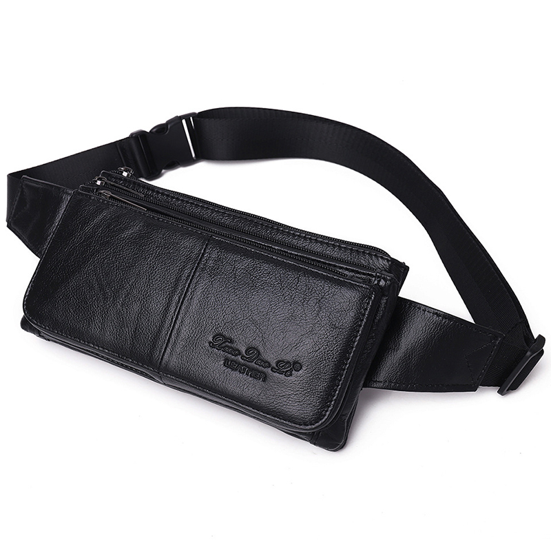 Men Waist Fanny Pack Belt Hip  - огляд і ціна Travel Accessories Leather