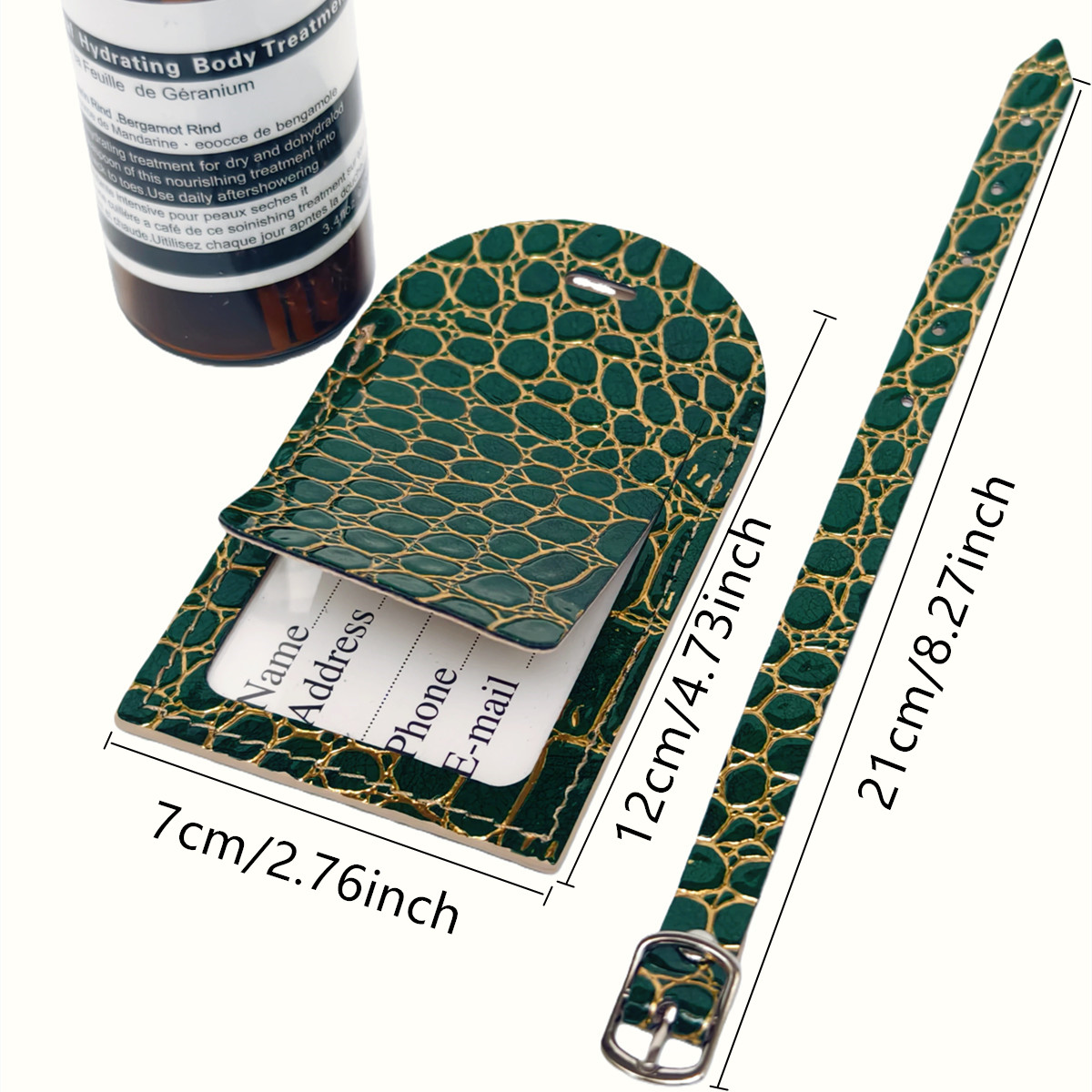 Crocodile Embossed Gold/Silver - огляд і ціна Travel Accessories Name