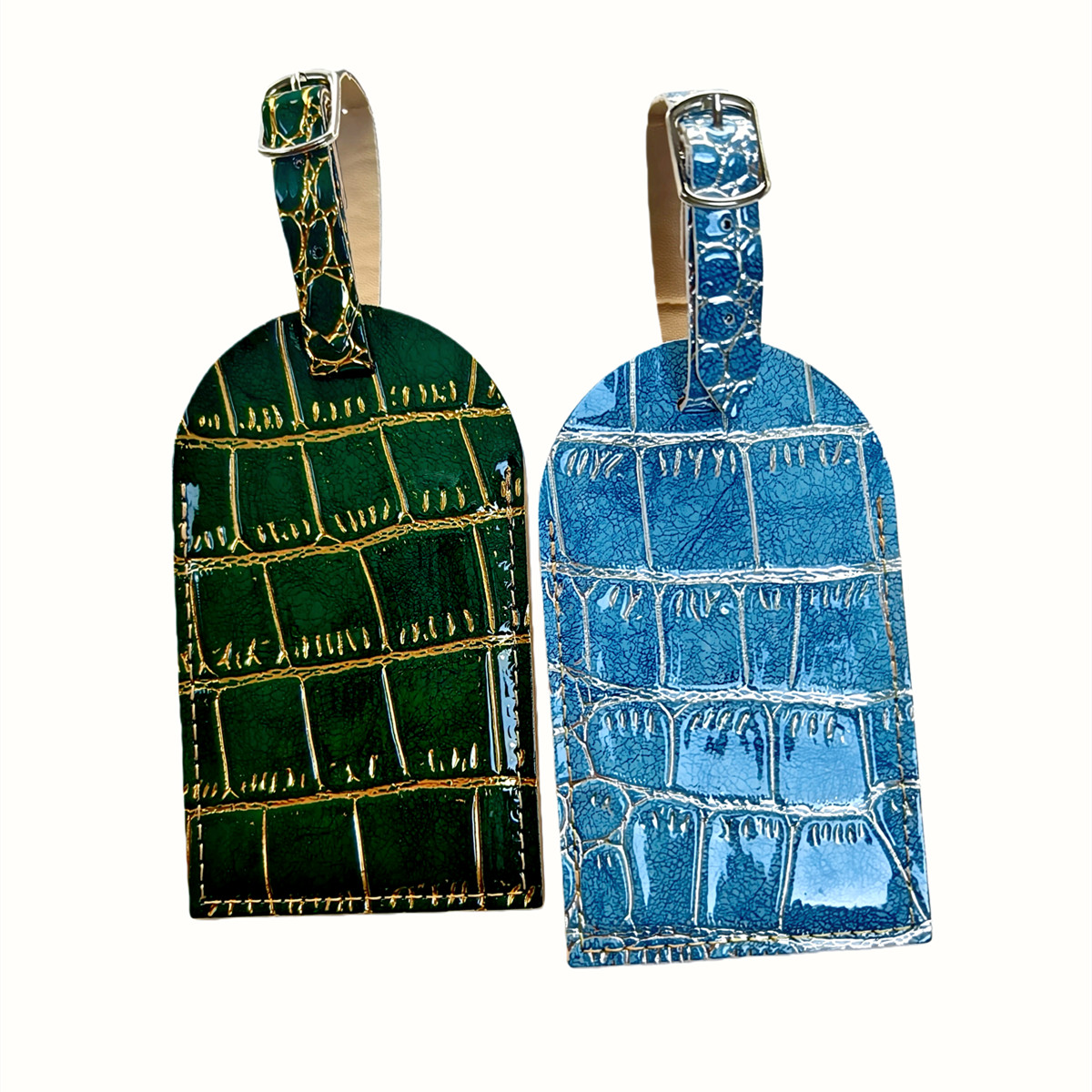 Crocodile Embossed Gold/Silver - огляд і ціна Travel Accessories Name