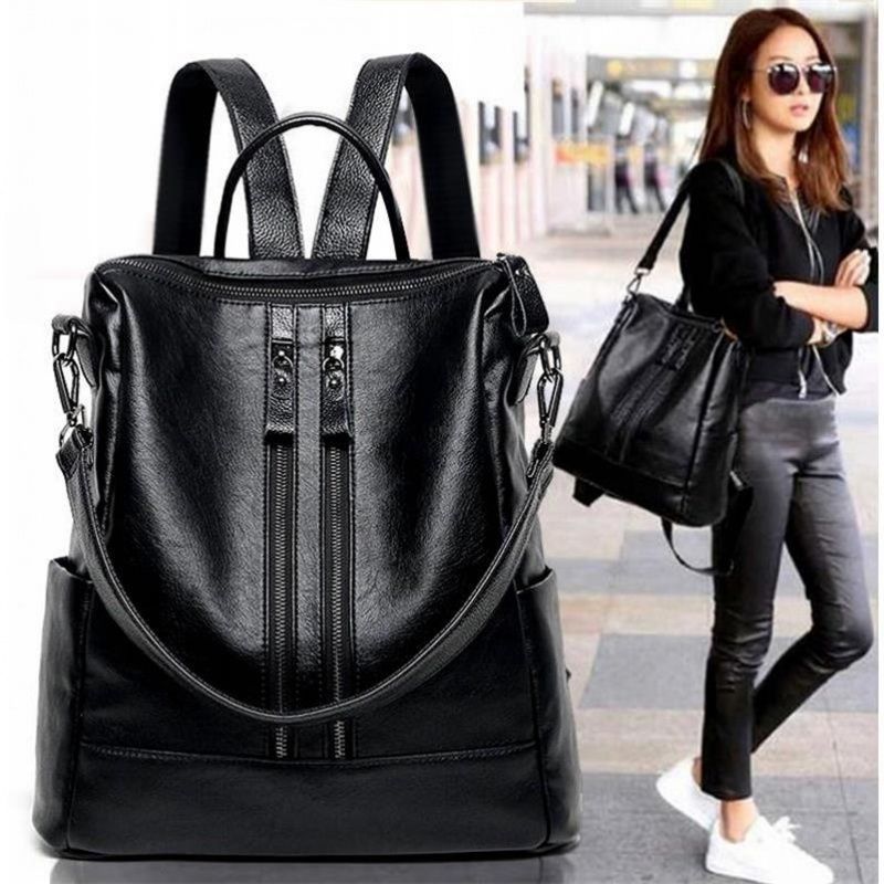 Women Soft Leather Backpack Sc - огляд і ціна Travel Accessories Leather