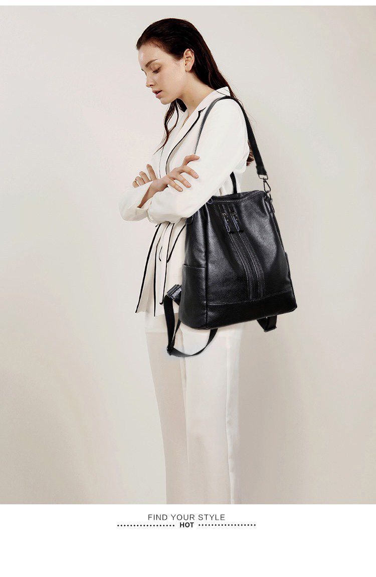 Women Soft Leather Backpack Sc - огляд і ціна Travel Accessories Leather