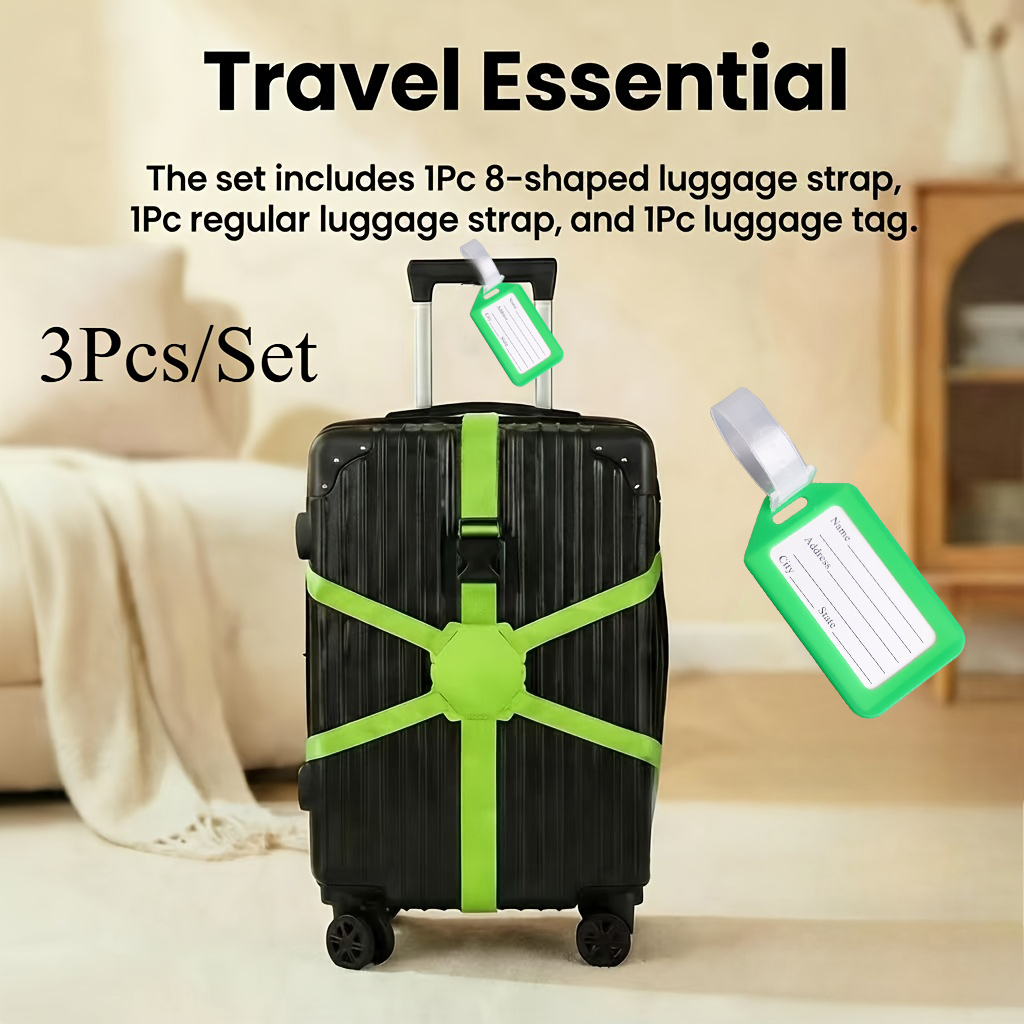 3-Piece Set (2 Luggage Straps  - огляд і ціна Travel Accessories Designer