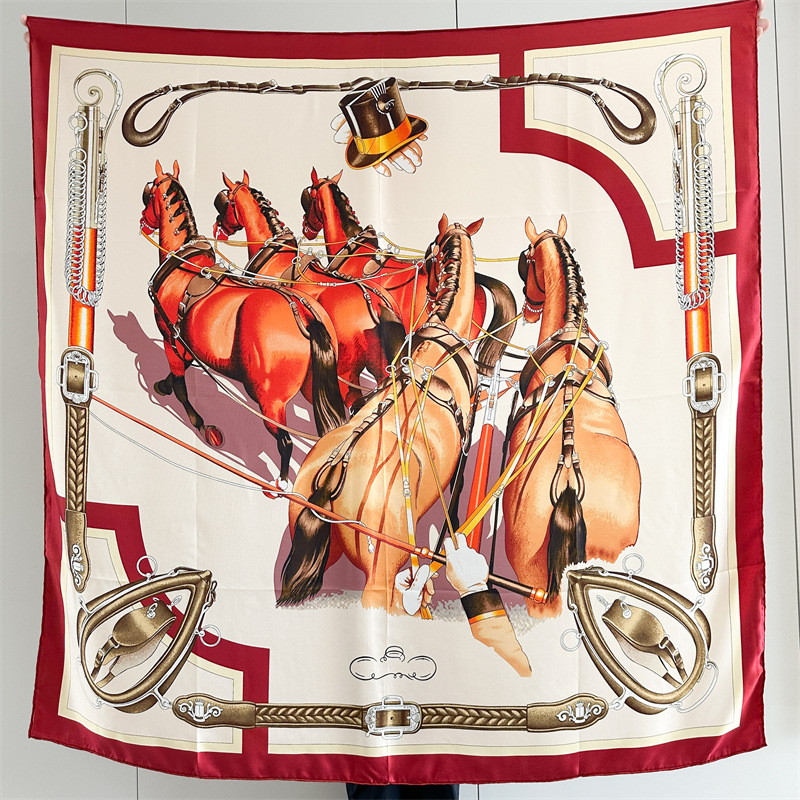 Horse Silk Scarf Luxury Design - огляд і ціна Travel Accessories Designer