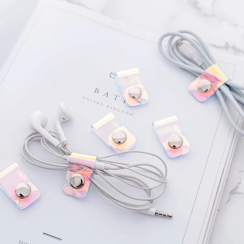 5Pcs INS Laser PVC Starp Data  - огляд і ціна Cable Organizer Travel
