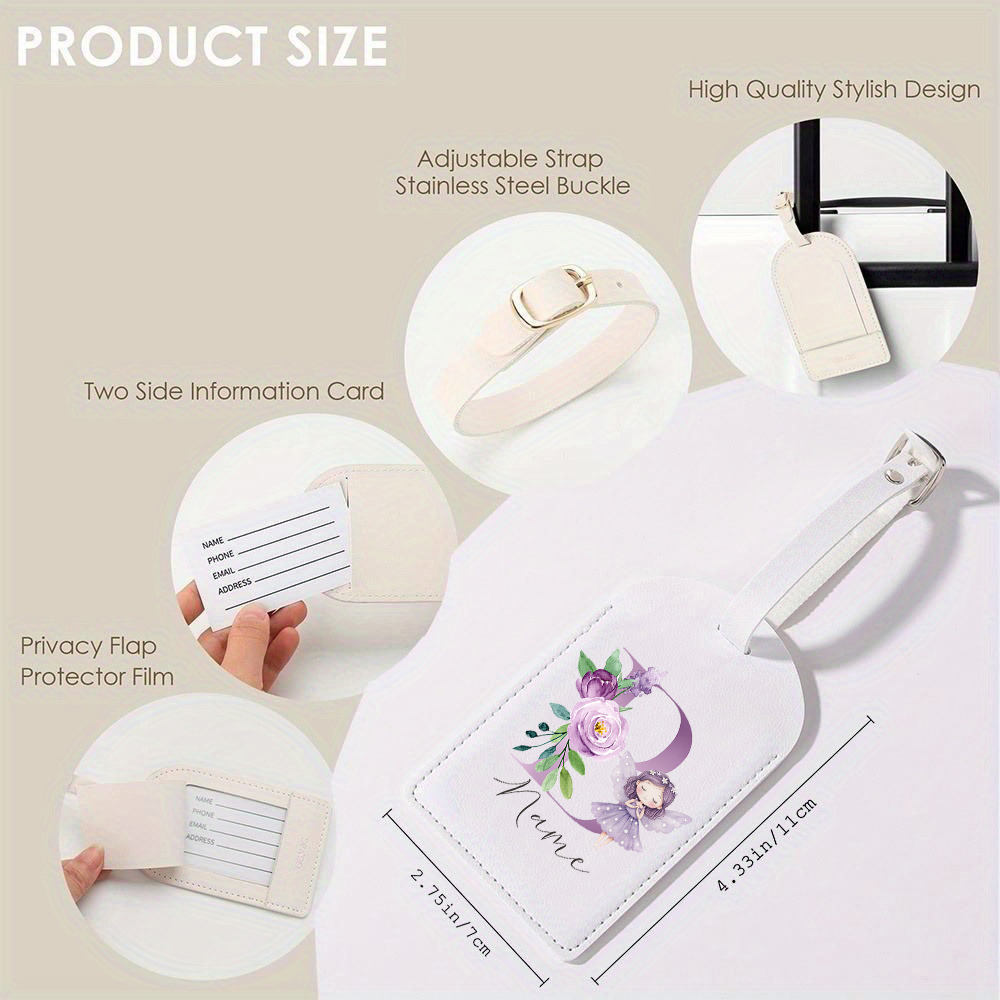 Personalized PU Luggage Tag, F - огляд і ціна Travel Accessories Designer