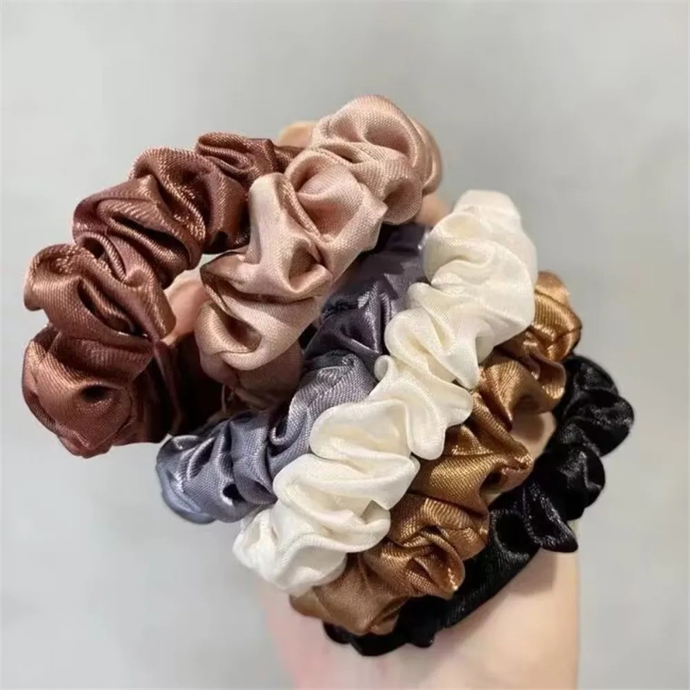 6Pcs Soft Satin Hair Scrunchie - огляд і ціна Travel Accessories Girls