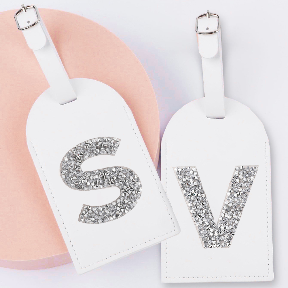 A-Z Rhinestone Monogram Leathe - огляд і ціна Travel Accessories Name